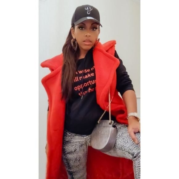 Miz Ready or Not: Faux Sherpa Fur Trench Vest L XL XXL - Picture 4 of 16